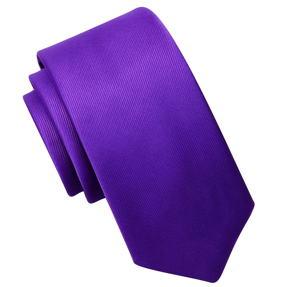 Ricnais New Arrival 2026 Classic Mens Tie Silk 8cm Formal Necktie Solid Gold Red Yellow Ties For Man Business Wedding Gift Party