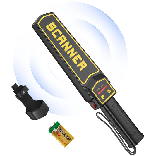 Portable High Sensitivity Metal Detector with AA 9V LED Indication ABS Material It Can Be Used Both Indoors and Outdoors