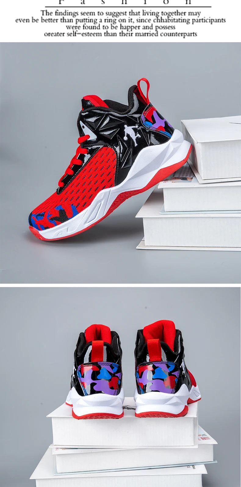 NEW 2025 Boys Brand Basketball Shoes Kids Sneakers Thick Sole Non-slip Children Sports Shoes Child Boy Basket Trainer Shoes Girls