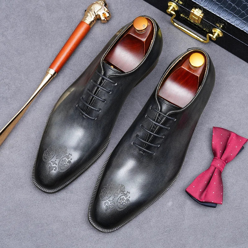 2025-2026 Luxury Customize Wholesale High Quality Large Size Business Leather Dress Oxford Shoes Wedding Shoes Men