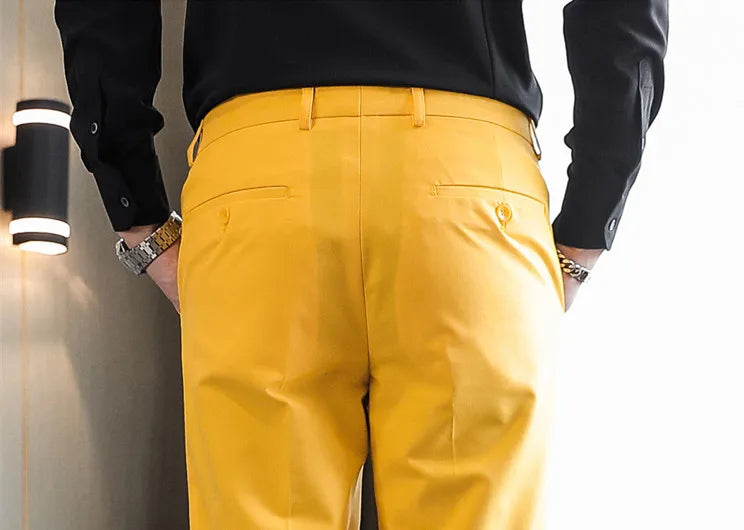 Royal Blue Pants, Men Formal Dress Trousers, Red Green Black White Pantalones Hombre, Man Slacks,M-5XL 6XL