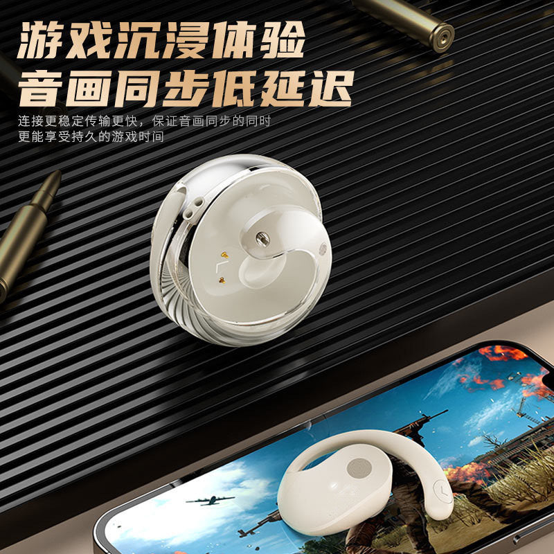 Explosions Ai translation small coconut ball JM13 long endurance ear-hanging Bluetooth headset does not enter the ear noise reduction Bluetooth headset