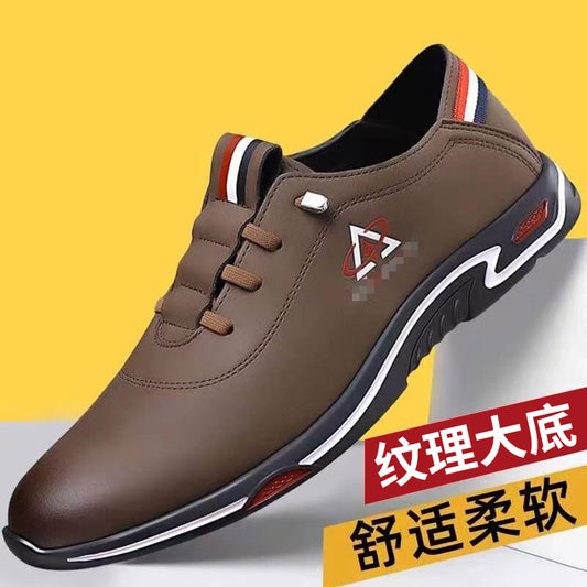 2025 spring new men's business casual shoes cross-border foreign trade fashion soft bottom breathable comfortable men's leather shoes