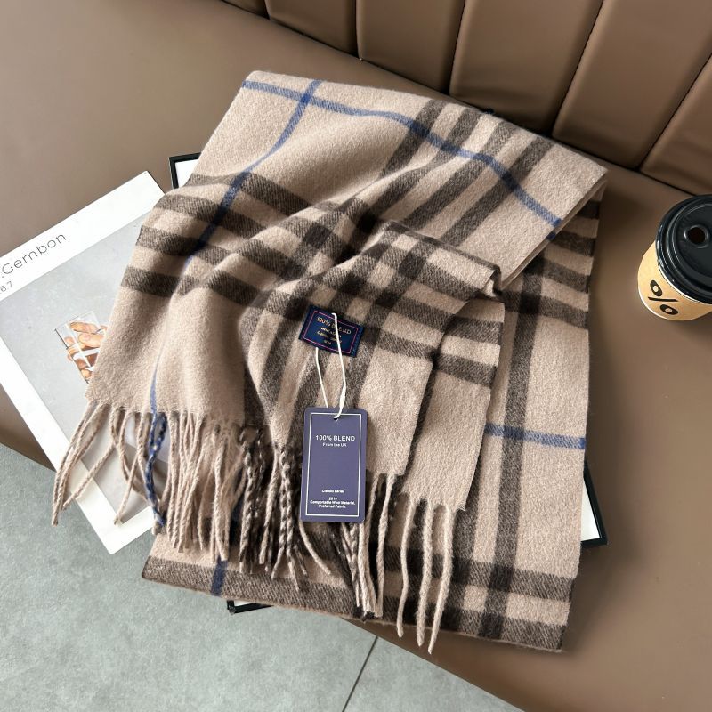 Autumn and Winter 2025 -2026  Classic Plaid Printed High-grade Scarf Ins Style for Lovers Australian,British, French, Swiss, European  Imitation Wool Texture Warm Scarf