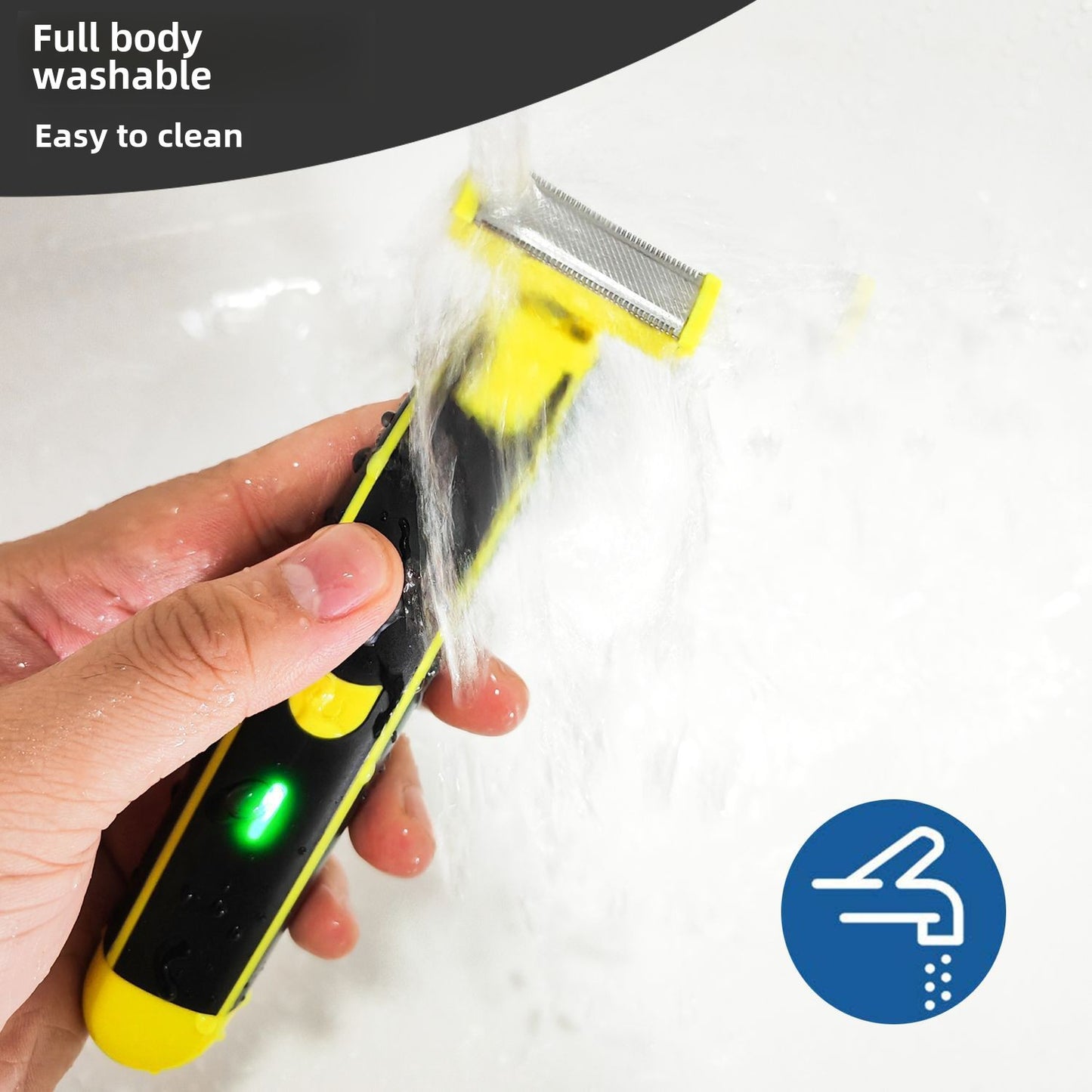 Amazony Brand New 2024-2025  men's Shaver USB rechargeable body wash Shaver leg hair face Electric Shaver