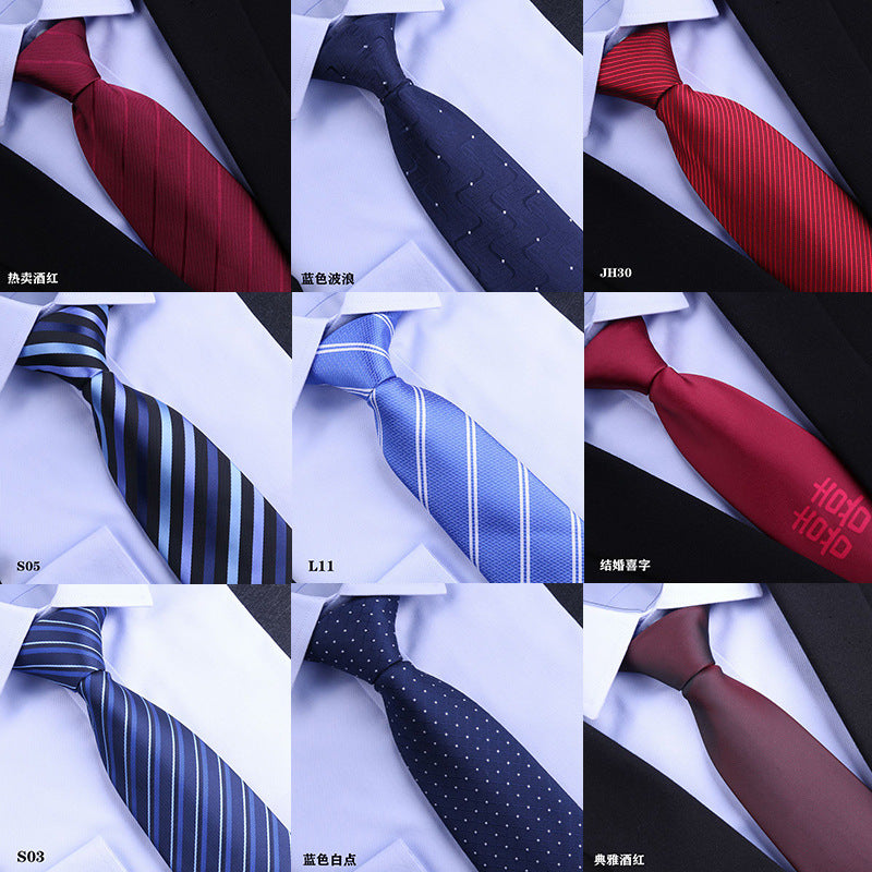 Fashion Red Wedding Tie Men's Dress Business Groom Best Man Wedding Professional Narrow Casual European Style wine red