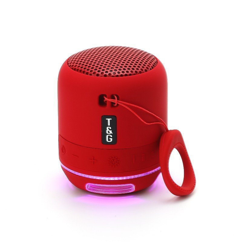 Portable Outdoor Mini Subwoofer with LED Light - Wireless Bluetooth Speaker for Enhanced Sound Experience