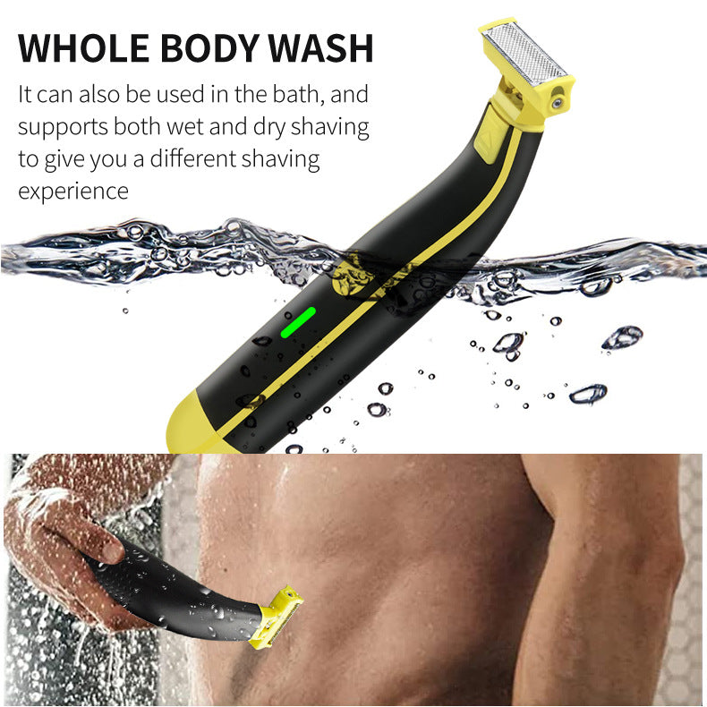 Amazony Brand New 2024-2025  men's Shaver USB rechargeable body wash Shaver leg hair face Electric Shaver