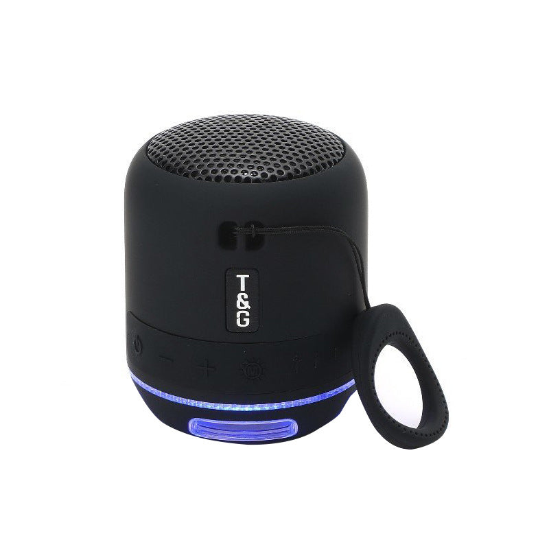 Portable Outdoor Mini Subwoofer with LED Light - Wireless Bluetooth Speaker for Enhanced Sound Experience