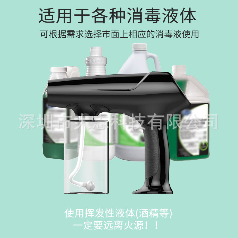 New 2025 Hairdressing tools beauty hairdressing water spray gun electric blue light household handheld wireless nano atomization sprayer