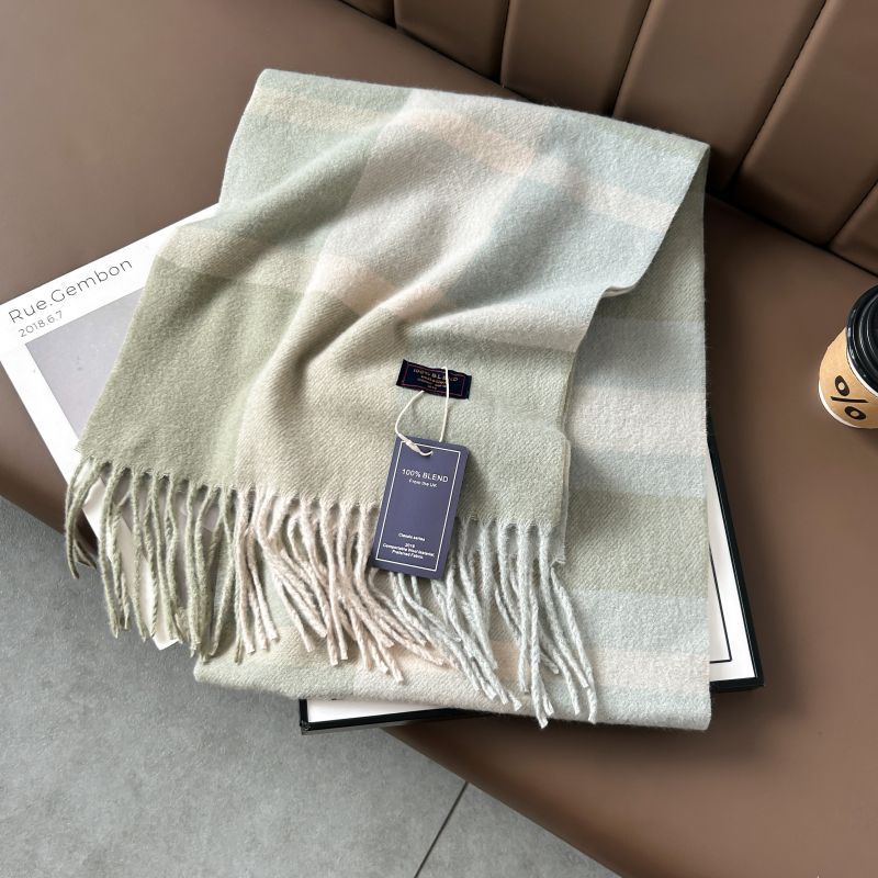 Autumn and Winter 2025 -2026  Classic Plaid Printed High-grade Scarf Ins Style for Lovers Australian,British, French, Swiss, European  Imitation Wool Texture Warm Scarf