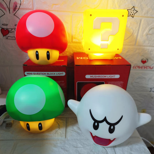 Symbol square charging night light question mark light sound effect pressing light animation decoration bluetooth light