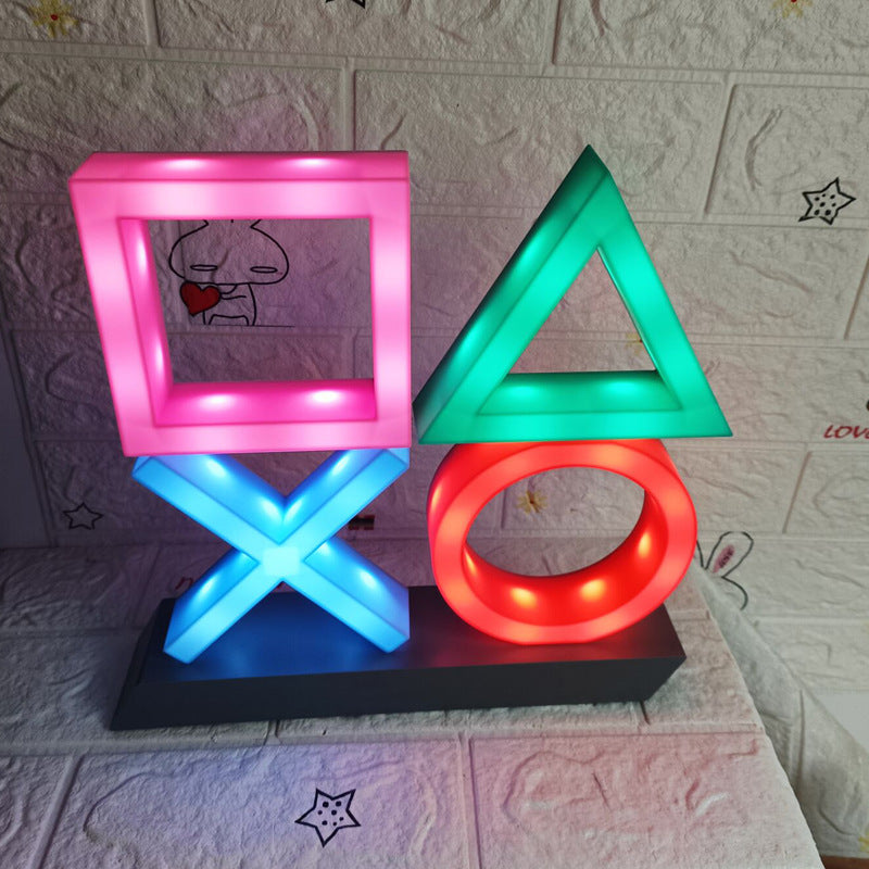 Symbol square charging night light question mark light sound effect pressing light animation decoration bluetooth light