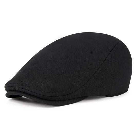 Men's Cotton Flat Top Truck Driving Cap Outdoor Activities Gardening Golf Hiking Travel Irish Newsboy Cap