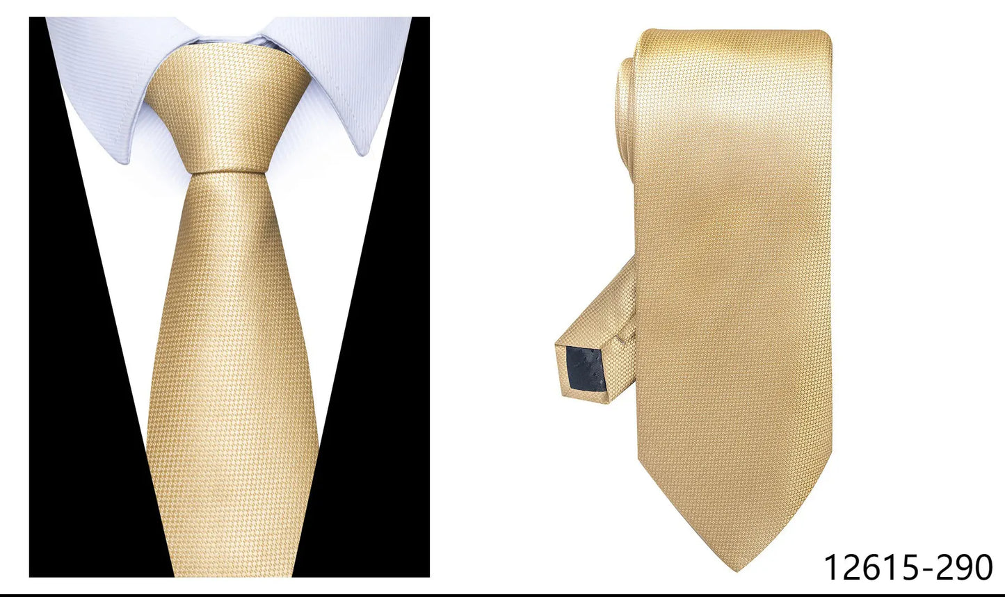 100% Silk Brand Tie Men High Grade Hot sale Woven Silk Gravatas Beige Suit Accessories Men Polka dot  Easter Day Necktie Cravate