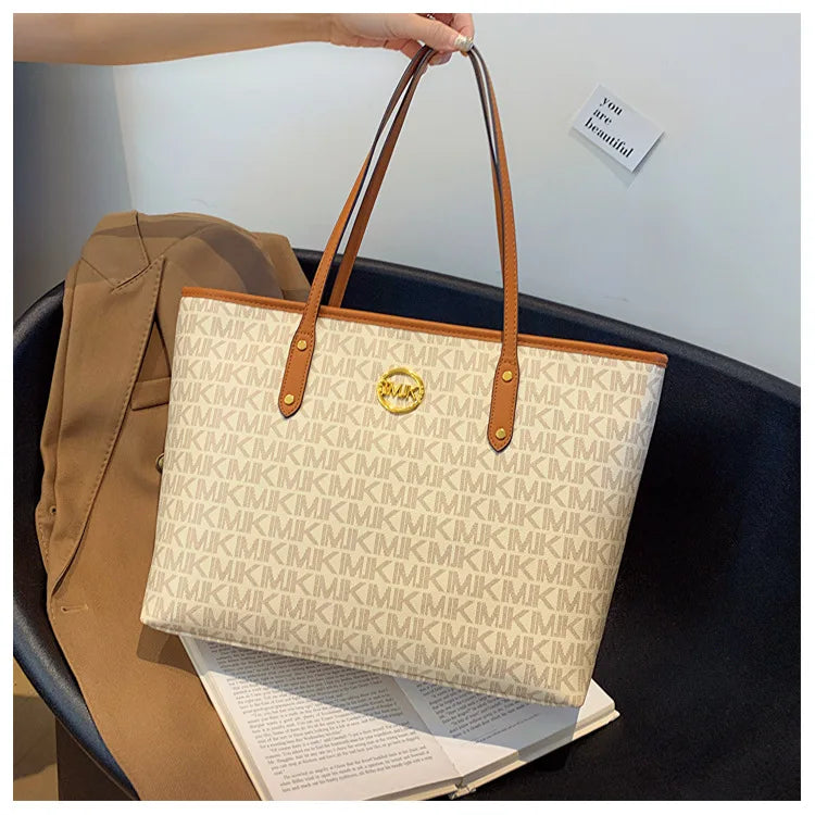 Women's Luxury Handbag 2024-2025 New Fashion Letter Printed Tote Bag Versatile Large Capacity One Shoulder Diagonal Straddle Bag FREE SHIPPINGS