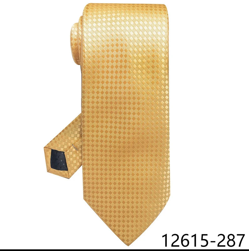 100% Silk Brand Tie Men High Grade Hot sale Woven Silk Gravatas Beige Suit Accessories Men Polka dot  Easter Day Necktie Cravate