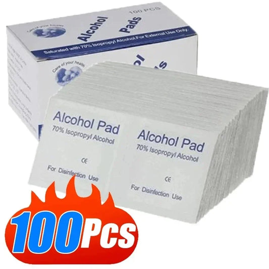 Disposable Convenient Alcohol Cotton Pads For Cleaning Mobile Phone Screens, Camera Screens Digital Device Screens Alcohol Wipe