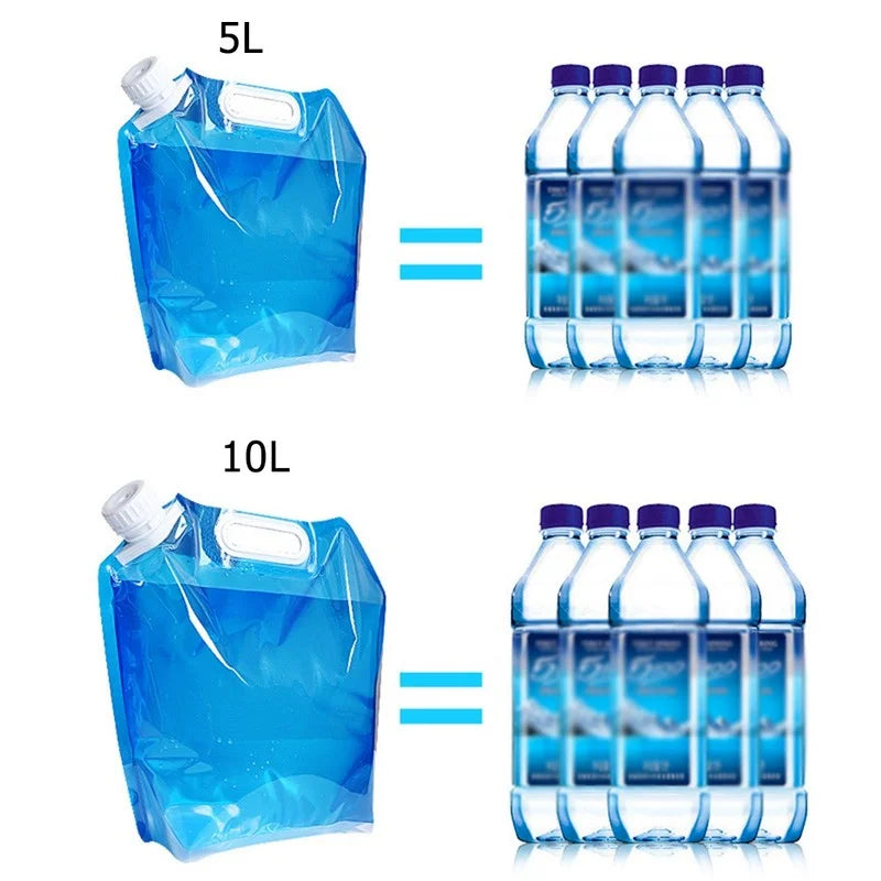 5L/10L Portable Drinking Water Storage Bag Foldable Container Storage Bag Suitable for Outdoor Travel Sports Water Storage Bag