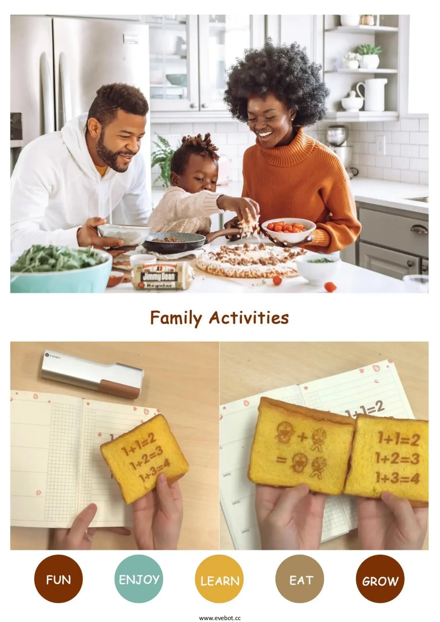 EVEBOT Food Inkjet Printer Handheld DIY Printpen With Auxiliary Ruler Print Size 26*1000 MM Custom Printing for Cafes Bakeries