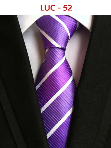 8cm Men's Tie Silk Plaids Floral Luxury Necktie Striped Ties For Men Business Formal Dresses Wedding Accessories Boy Tie