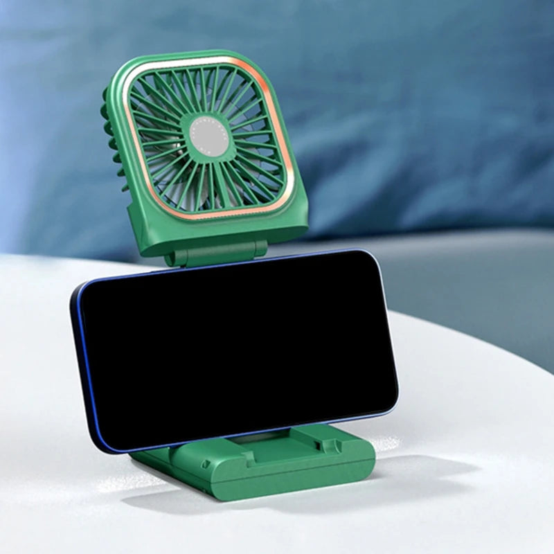Quiet Personal Fan, Portable Hands Free Neck Fan,Adjustable USB Rechargeable Small Fan 3000mAh Power Bank Personal
