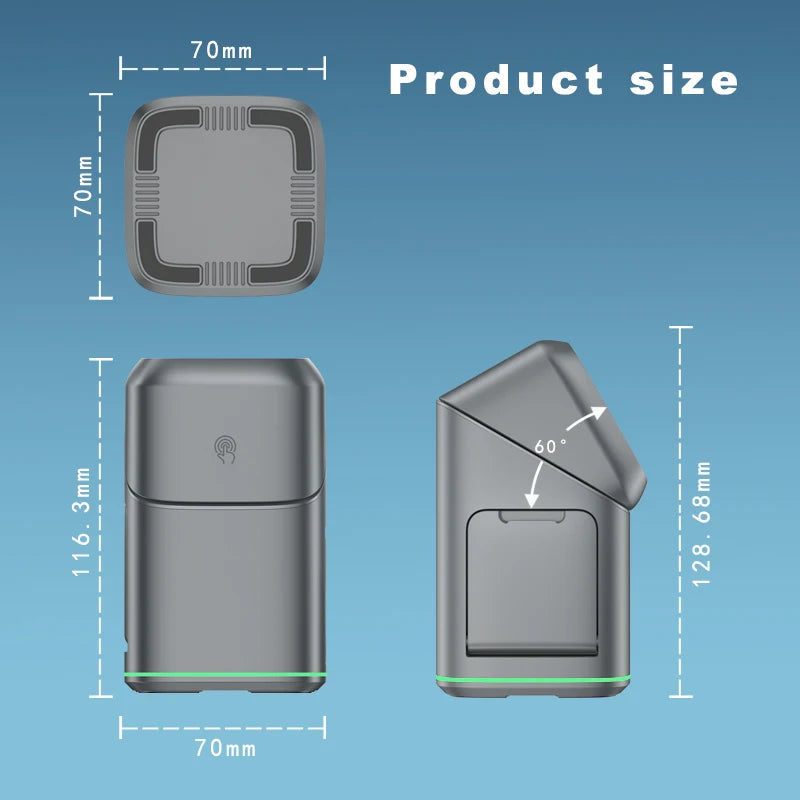 2025 new electric rotating four-in-one wireless charger charger, small and convenient to carry.