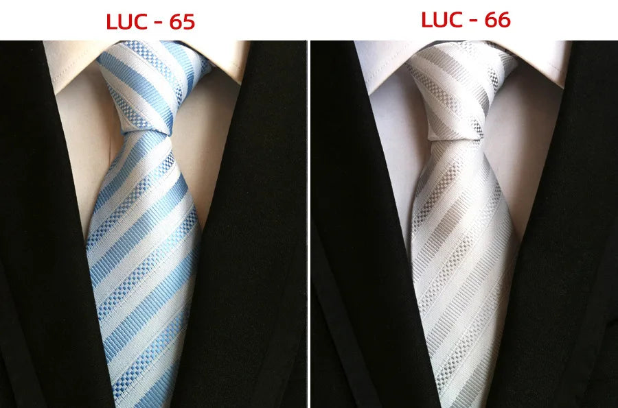 8cm Men's Tie Silk Plaids Floral Luxury Necktie Striped Ties For Men Business Formal Dresses Wedding Accessories Boy Tie