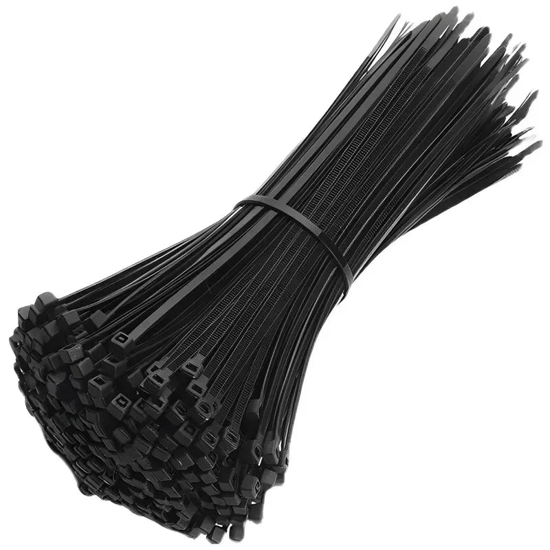 500Pcs Cable Management Assorted Industrial Supply Fasteners Plastic Wire Zip Ties Organiser Nylon Electric Cable Tie