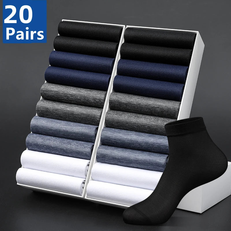 Big Big Sale NOW in AMAZONY EPIC 10 Pairs Breathable Cotton Sports Stockings Men Bamboo Fiber Autumn and Winter Men Socks Sweat Absorption Deodorant Business Sox