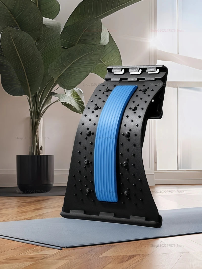 Lumbar Back Stretcher Multi-Level Adjustable Massager Waist Neck Fitness Lumbar Cervical Spine Cervical Spine Support Massager