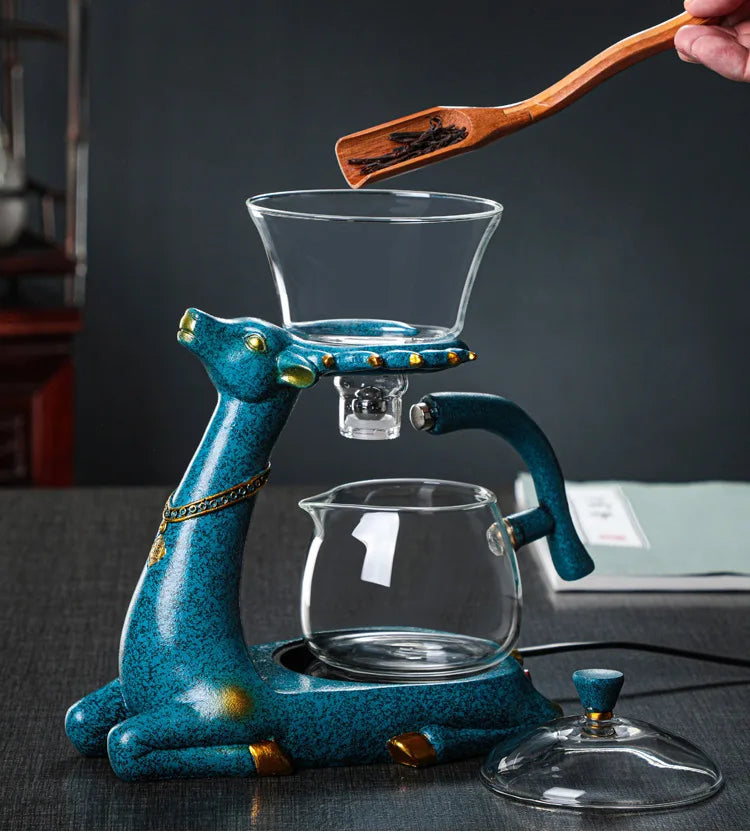 Fully Automatic Glass Kung  Teapot Preferred By Highend   Tea Enthusiasts