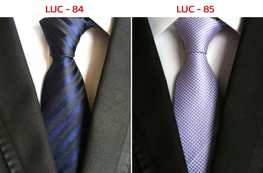 8cm Men's Tie Silk Plaids Floral Luxury Necktie Striped Ties For Men Business Formal Dresses Wedding Accessories Boy Tie