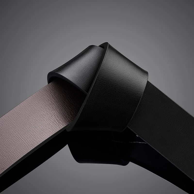 Stylish Men's PU Leather Belt - Fashion Belts for Daily Life, Leisure, Party, Festival, Work, and Business Automatic Buckle