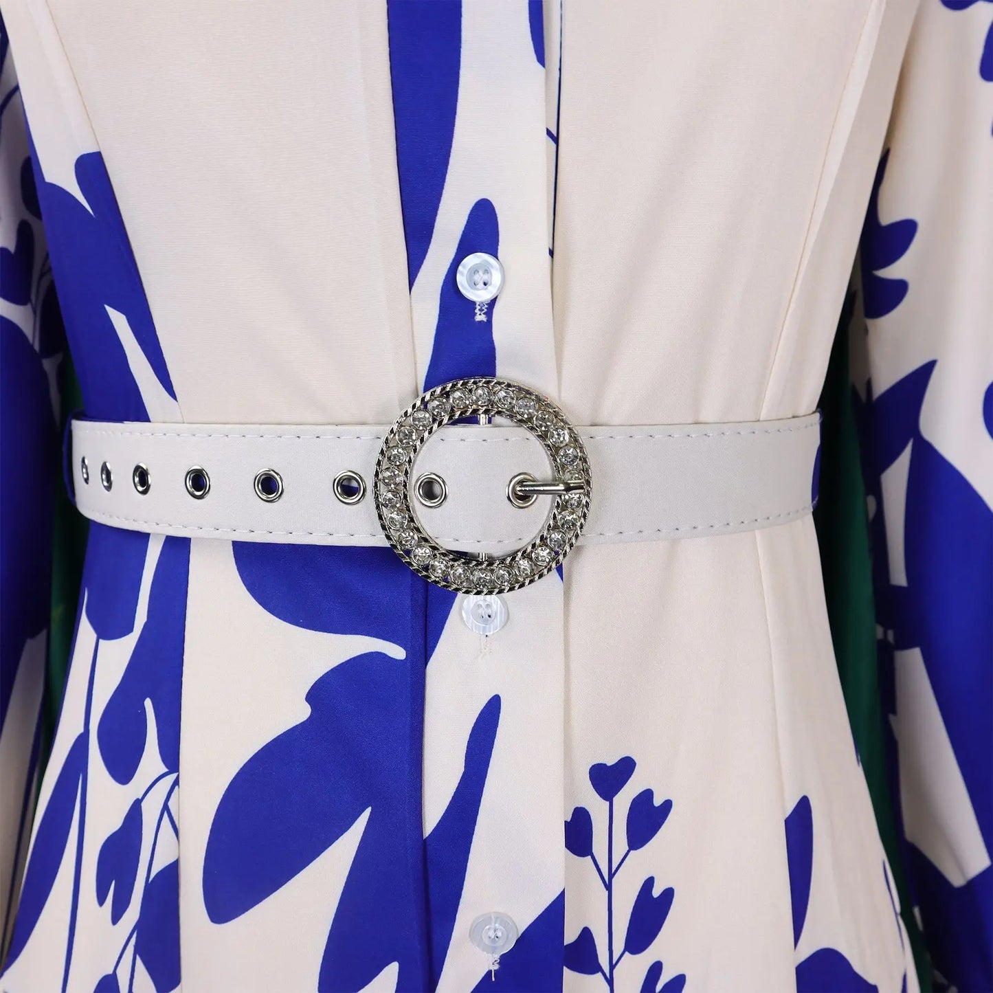 Brand new collection 2024-2025 Europe Plus-size Women's Fashion Fashion New Temperament Printed Irregular Lapel Dress Y2k Dress