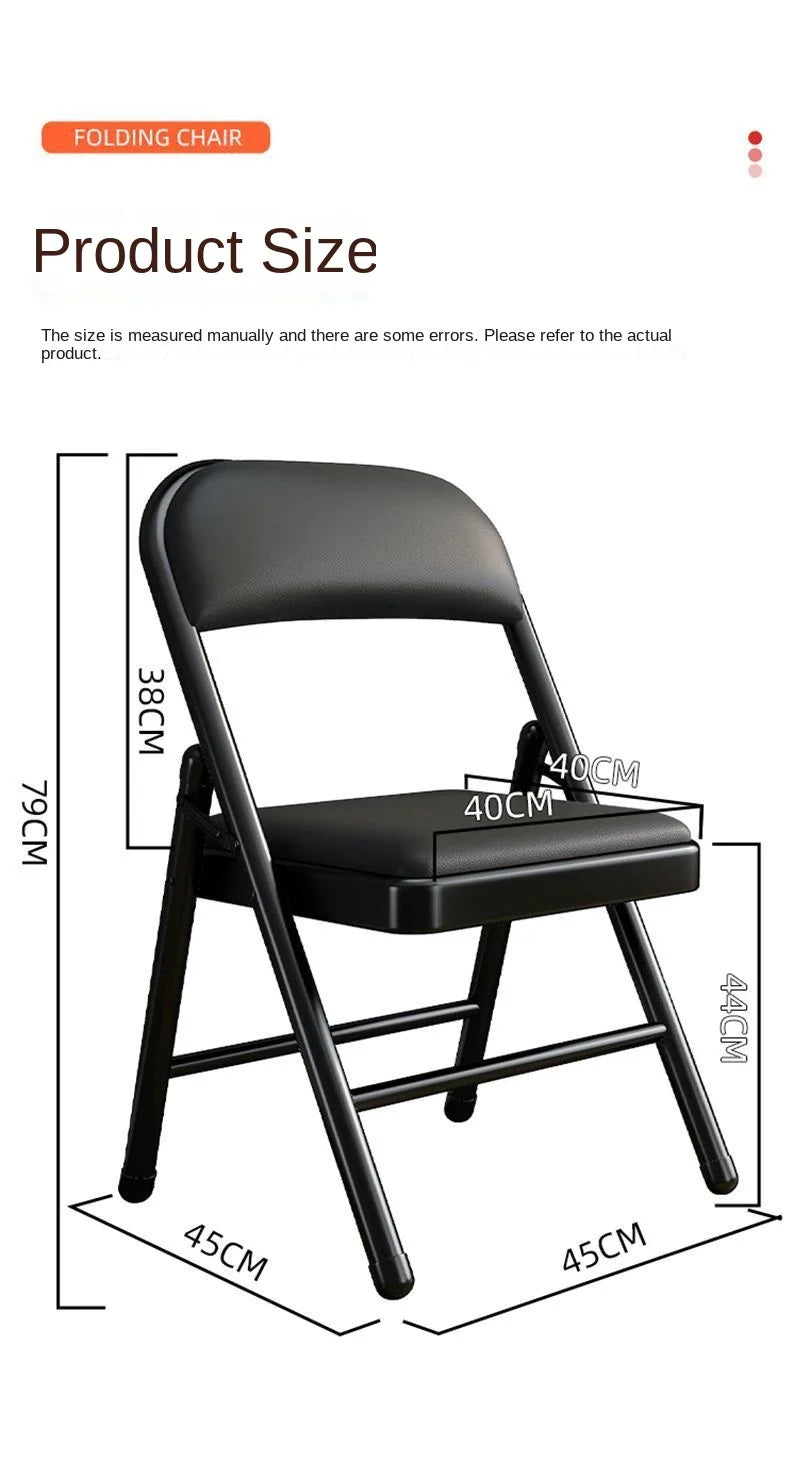 Simple Stool Backrest Chair Household Folding Chair Portable Computer Chair Training Conference Chair Dining Dormitory Office