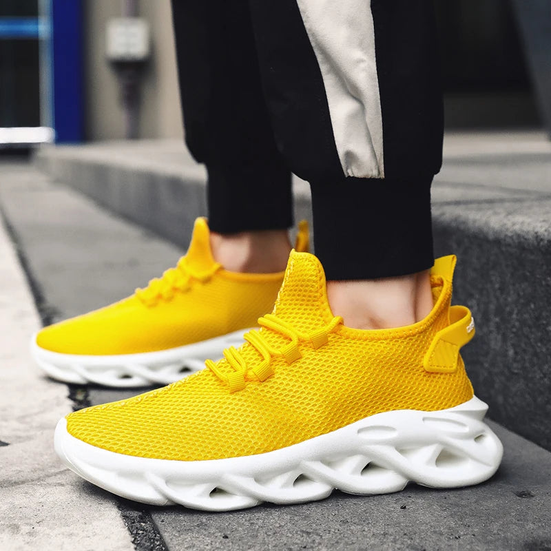 MAEDEF Casual Shoes Men Sneakers Running Shoes Non-slip Mesh Breathable Summer Outdoor Sports Shoe Anti Slip Walking Male Shoes