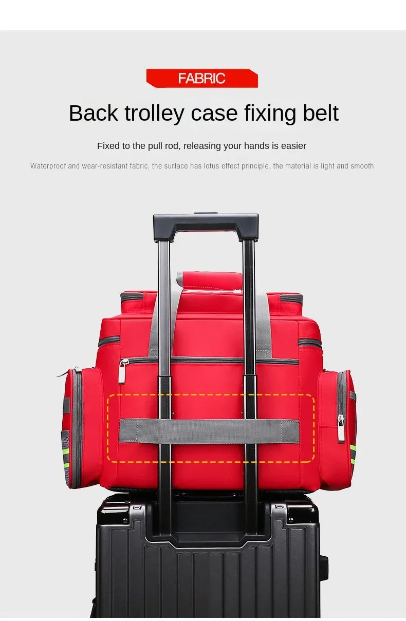 First Aid Medical Bag Outdoor Emergency Rescue Large Capacity Bag Empty Waterproof Reflective Oxford Multi-pocket Travel Bags