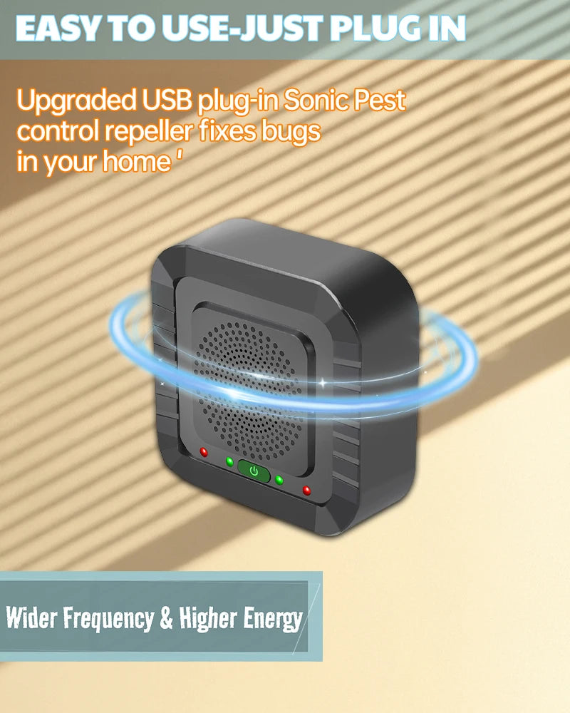 NEW acoustic 2025  pulse Ultrasonic Insect Repellent 30 square meters lectronic Pest Rodent Control Efficient rodents,pest cockroach, Rats, Mices