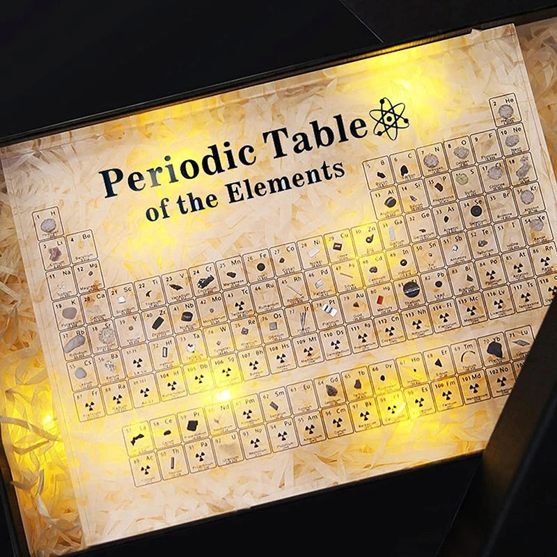 Exquisite Printing Acrylic Periodic Table Figurines Chemistry Chart Tool Physical Display Teaching Prop Creative Gift Desk Decor