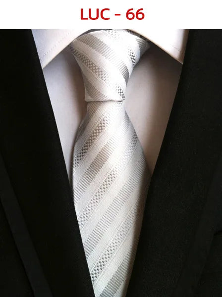 8cm Men's Tie Silk Plaids Floral Luxury Necktie Striped Ties For Men Business Formal Dresses Wedding Accessories Boy Tie