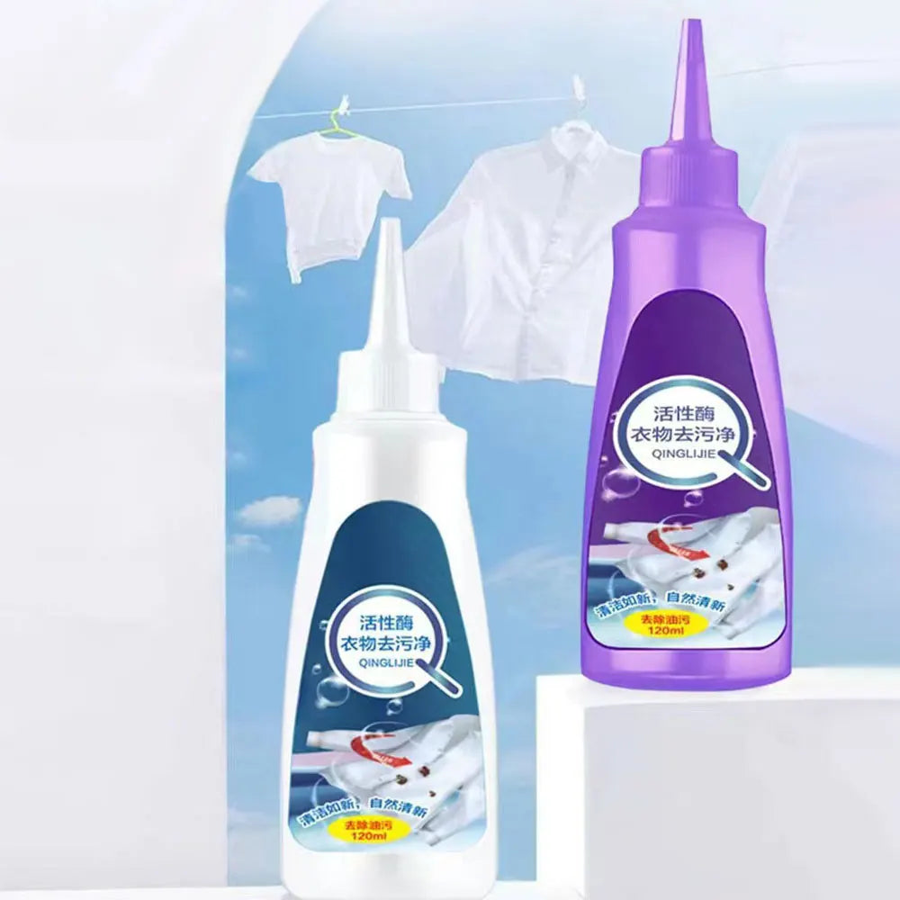 NEW 2024-2025 120Ml Laundry Stain Removers Spray Portable Active Enzyme Clothing Stain Removal Agents for Down Jacket T-Shirt