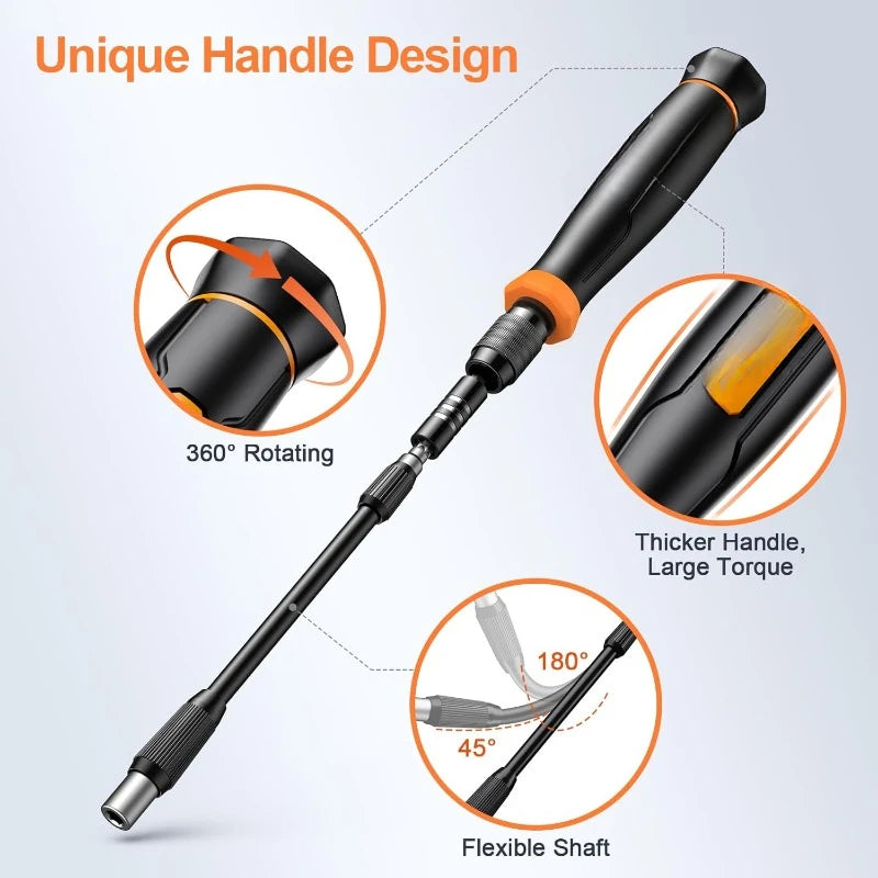 Screwdriver Set, Tool Gifts for Men, Magnetic Tool Kit with Torx Triwing Bits, Repair for Electronics,