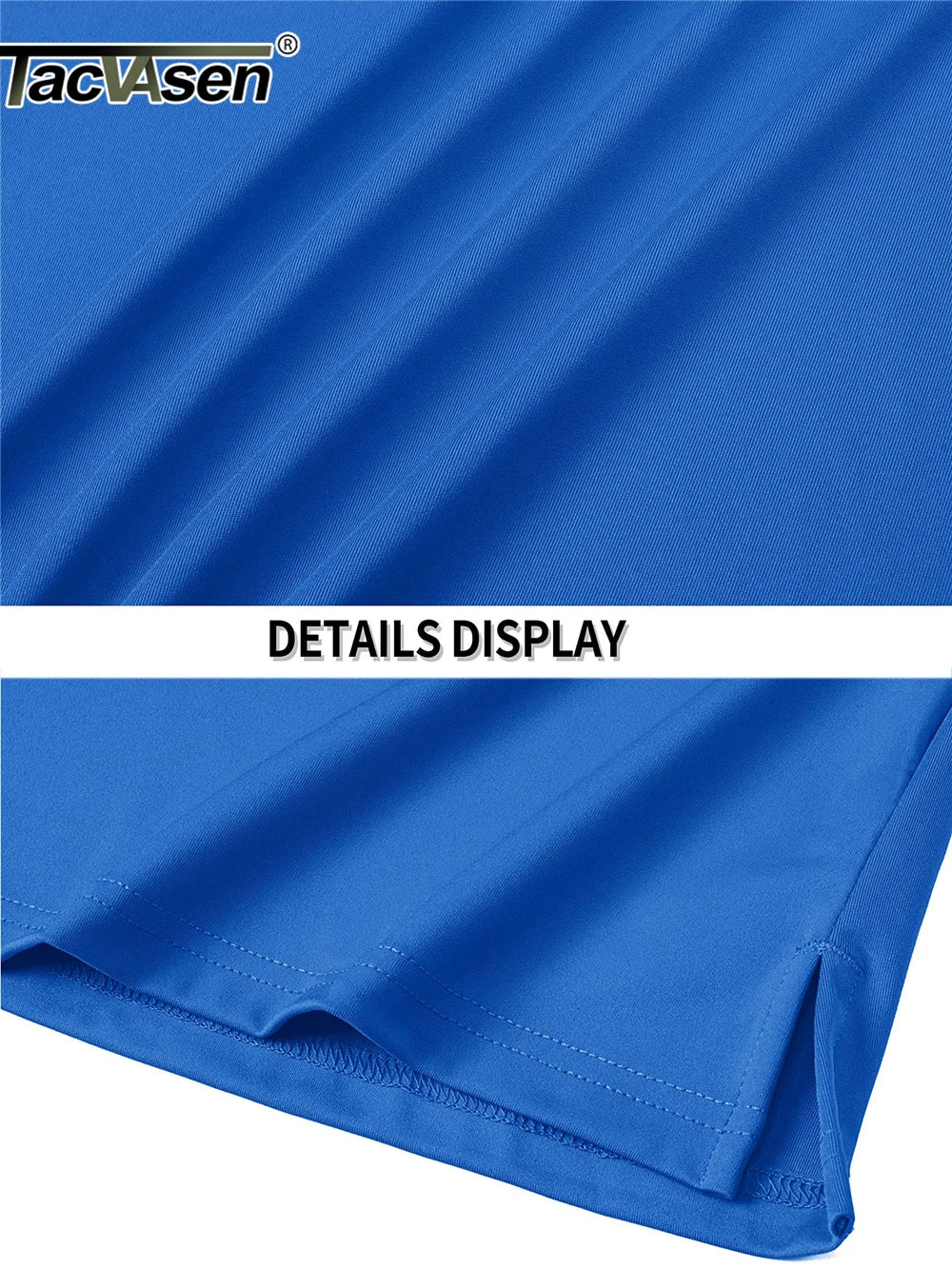 TACVASEN UPF 50+ Polo Shirts Womens Long Sleeve Shirts UV Protection Performance Polos Golf Tennis Working Shirts Pullover Top