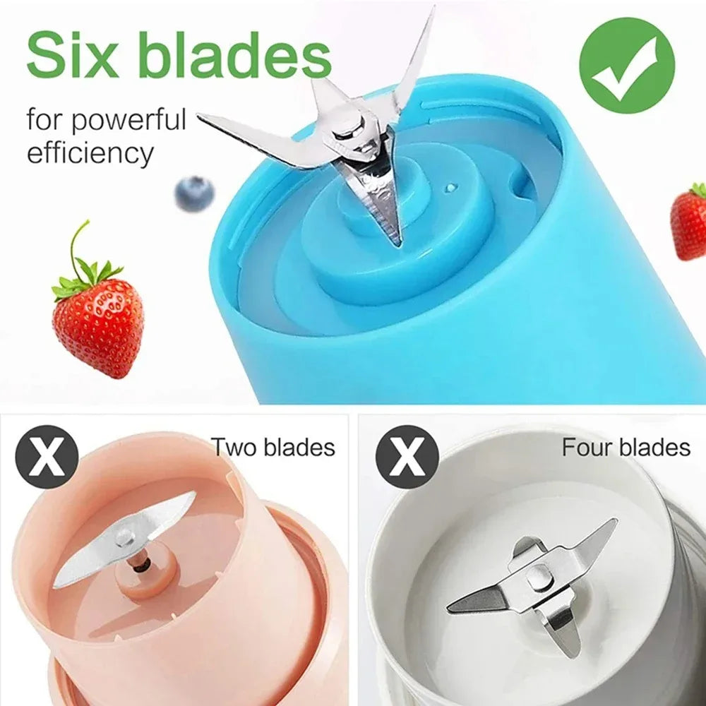 BRAND NEW 2024 Electric Juicer Mini Portable Blender Fruit Mixers Fruit Extractors Multifunction Juice Maker Machine Blender Smoothies Mixer