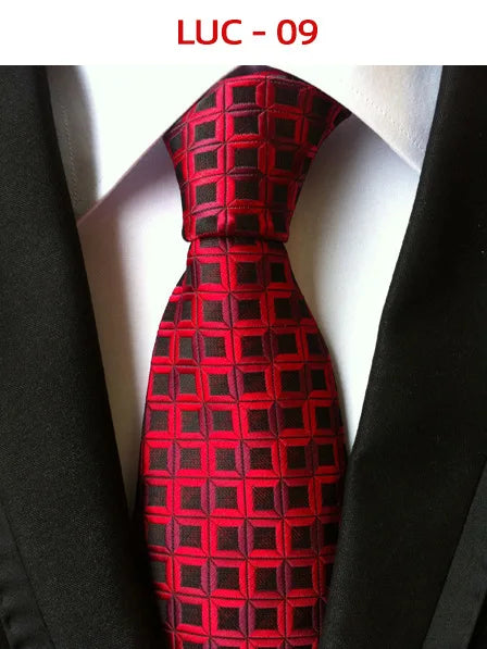 8cm Men's Tie Silk Plaids Floral Luxury Necktie Striped Ties For Men Business Formal Dresses Wedding Accessories Boy Tie