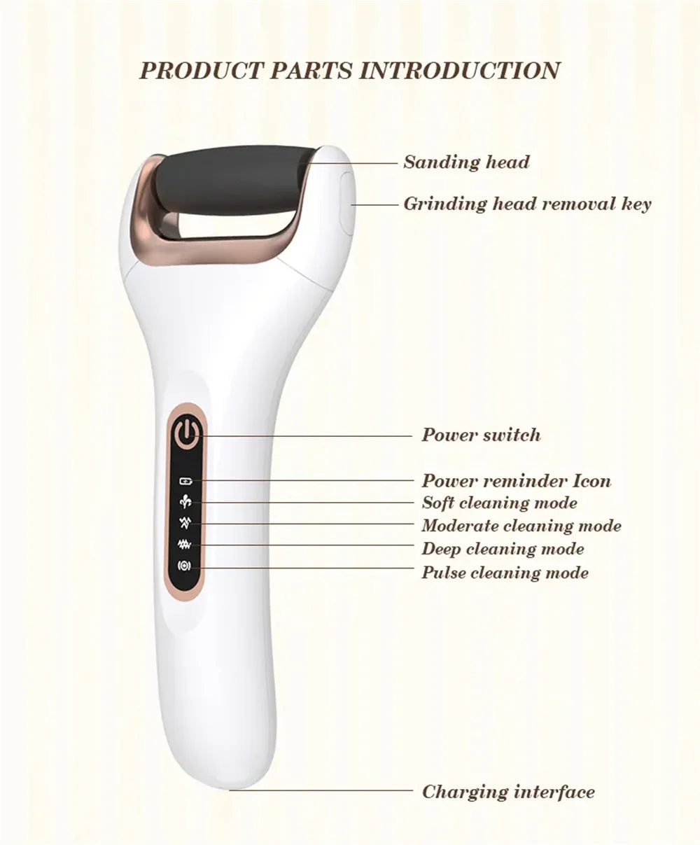 Electric Foot File Dead Skin Heel Callus Remover Esfoliante Foot Peel Feet Care Foot Grinding Machine Pedicure Tools Profession