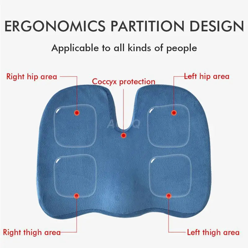 AMAZONY Multifunction Butt Pillow Massage Chair Seat Cushion Nice Buttocks Hip Push Up Orthopedic Pillow Home Car Office Seat Cushion