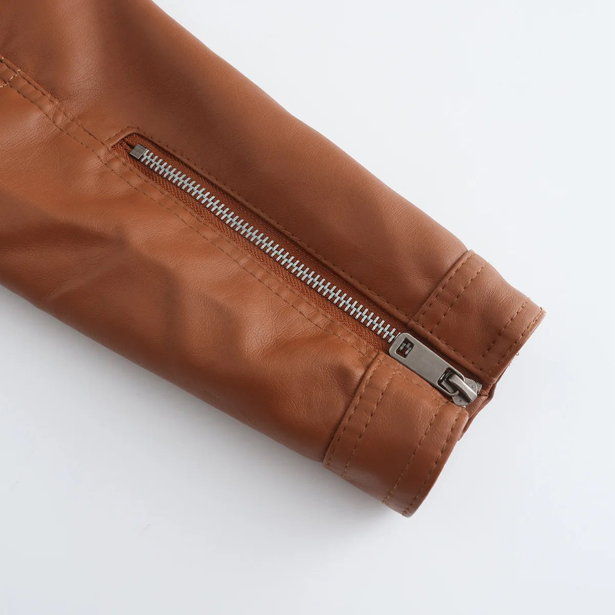 Faux Leather Jackets for Women 2024 Autumn Moto Biker Zipper Jacket Spring Motorcycle Coat Army Green Brown Red Jaqueta Feminina