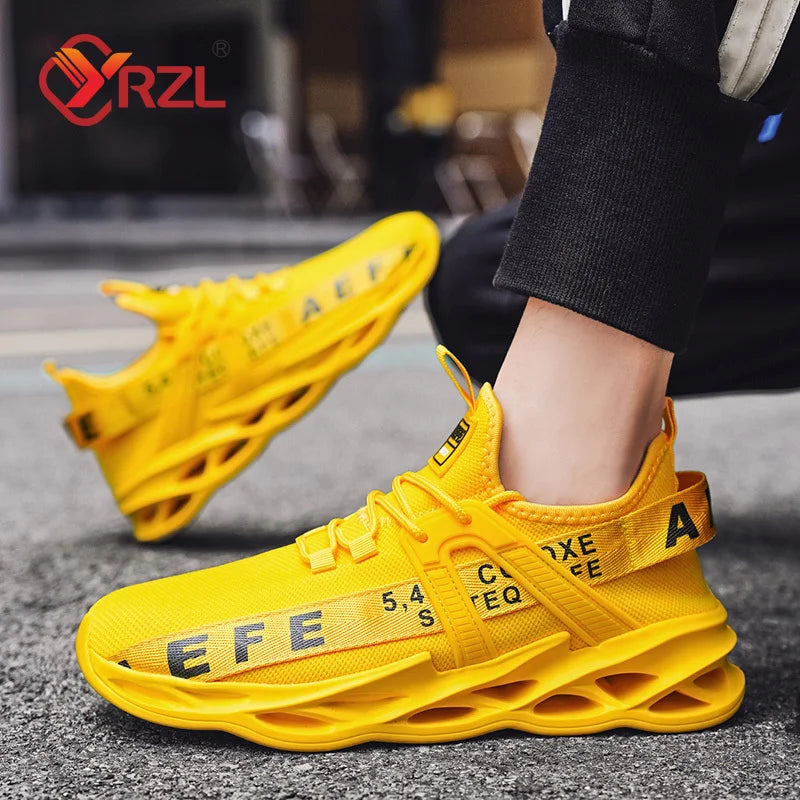 NEW 2025  Mens Sneakers Lightweight Comfortable Mesh Breathable Sneakers Men Green Casual Shoes Thick Sole Running Shoes for Men